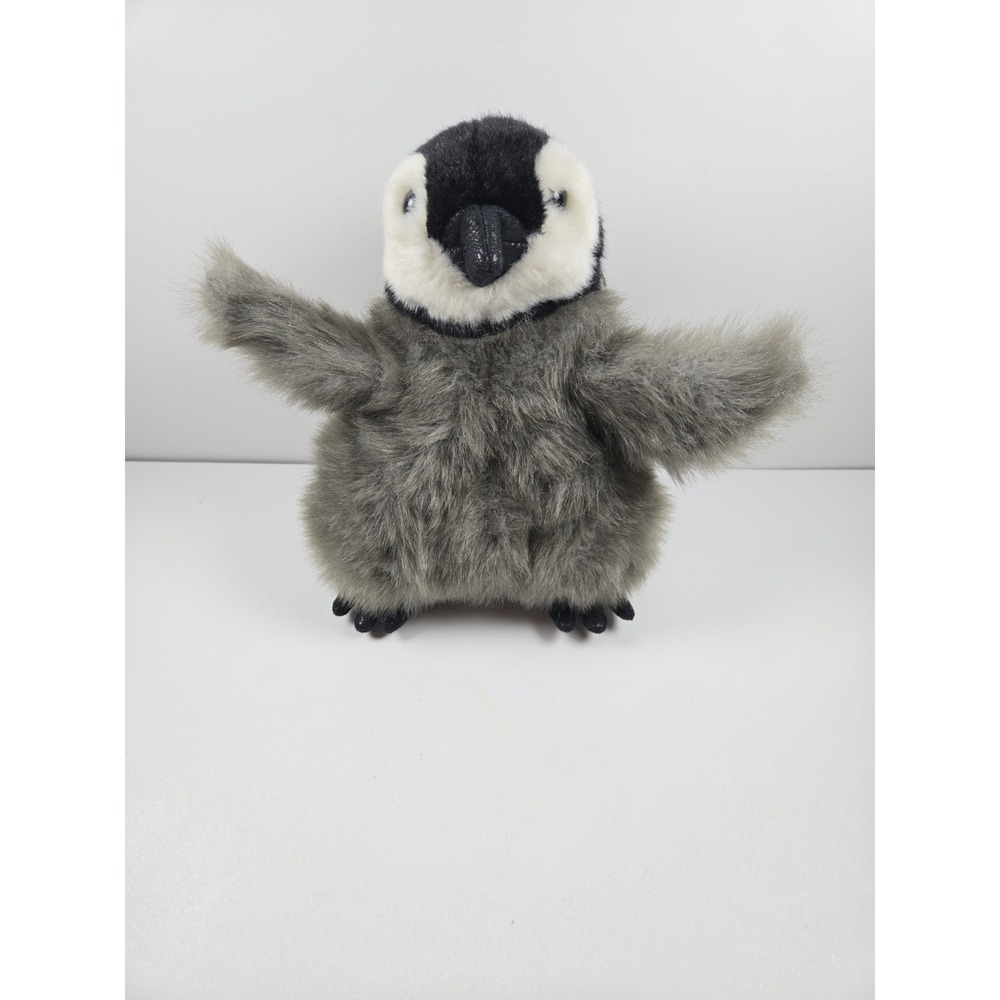 Folkmanis Baby Emperor Penguin Hand Puppet 9"T Plush Stuffed Toy Fuzzy Excellent